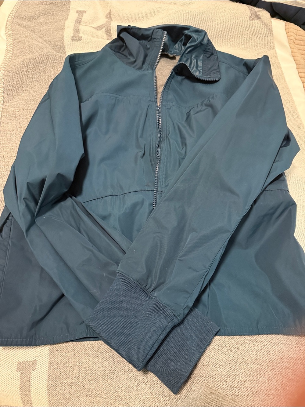 Women Teal Windbreaker Jacket - Unbranded